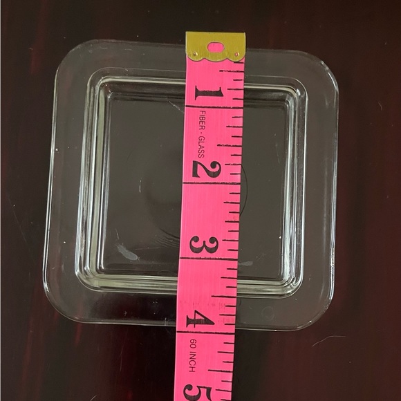 Clear Glass Small Butter Dish With Lid - Picture 5 of 7